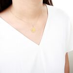 【Angel & Me】鳶尾花 羅盤 指北針 s925 純銀 厚鍍 24k純金 項鍊 情人節 禮物, , large