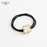【Gulicc】古莉可 髮圈 法式 復古氣質四葉草髮圈, , large