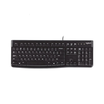 【 Logitech 羅技 】K120 有線鍵盤 耐用 舒適 安靜 防濺灑設計, , large