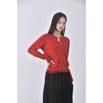 (S) esprit質感羊毛紅色外套二手衣, , large