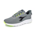 DIADORA迪亞多那 時尚運動慢跑鞋 男運動鞋 男鞋 簡約 透氣 保護後跟 吸震 回彈 減壓 彈力 棉鞋墊 止滑 灰, , large