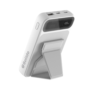 [亞瑟3C]solide 索力得
10000mAh 22.5W Pluto 冥王星 三合一磁吸行動電源-白色