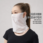 【A&R】冰絲涼感透氣防曬面罩 網眼掛耳薄款 兩色任選, , large