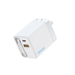 【amuok】65W GaN氮化鎵自帶線快充頭 電源供應器 充電頭 充電器 豆腐頭(兩色可選), , large