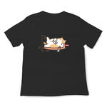 JZ TEE Orange Cat-Relax Graphic Tee, , large