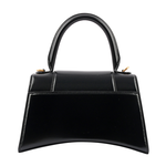 BALENCIAGA Hourglass 金釦光滑牛皮二用沙漏包/小款/黑色, , large