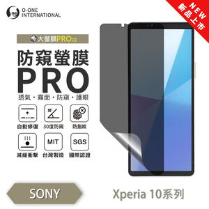【O-ONE】Sony Xperia 10 Series 10VI V IV  Matte Anti-Peek Screen Protector PRO | 30° Anti-Spy Protection | Blue Light Filtering Eye Protection | Easy Clean Anti-Fingerprint | Minor Scratch Self-Healing