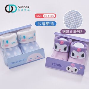 (多款)三麗鷗 大耳狗造型寶寶襪 酷洛米止滑寶寶襪 學習襪【旺達棉品】CN-101