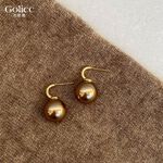 【Gulicc】古莉可 耳環 美拉德 復古香檳色珍珠耳環, , large