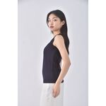 (S) earth music ecology質感棉質純棉藍色上衣二手衣, , large