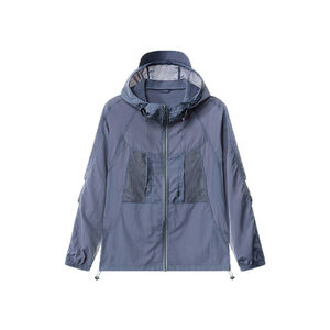 LIGHTWEIGHT輕薄防曬素色外套-礦灰藍M-3L