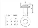 Brass Knob, , large