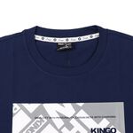 KINGO-大尺碼-男款 圓領T恤-丈青-413128, , large