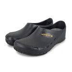 HANG TEN 一體成型廚師鞋 MIT台灣製造 工作鞋 拖鞋 懶人鞋 廚房 防水 護趾 透氣 可拆鞋墊 耐磨 止滑 黑, , large