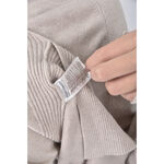 (2XL) funny powder韓牌Ｖ領杏色長袖上衣二手衣, , large