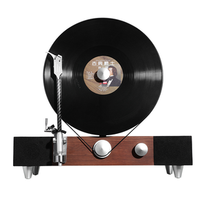 [峻宇] Gramovox 直立式藍牙黑膠唱片機/ 胡桃木經典款