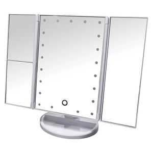 LED three-sided mirror