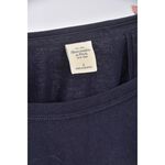 (M) abercrombie fitch質感棉質logo藍色長袖上衣二手衣, , large