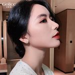 【Gulicc 】古莉可 耳環 心金色閃電耳釘, , large