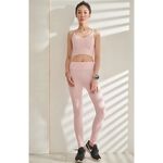 YOGA FLOW Dale Bra - 交錯層次短版上衣 - 甜杏粉 Baby Pink, , large