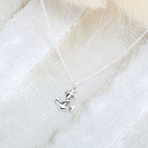 【Angel & Me】Small Rope Anchor s925 sterling silver necklace Birthday gift