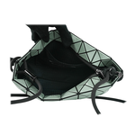 ISSEY MIYAKE Loop Metallic 金屬光澤拉鍊肩背/斜背包/灰綠色, , large