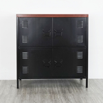 【Homelike】喜家居特爾工業風鋼製四門置物櫃(1804), , large