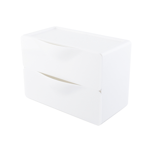 [O-Life] Stackable Desktop Drawer Cabinet-2 Drawers White Model