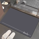 Nano suede soft diatomaceous earth water-absorbent anti-slip floor mat, , large
