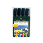 【Faber-Castell】輝柏 PITT藝術筆-軟毛筆頭 粗芯 4支入/ 套 167121, , large