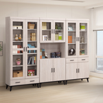 【唯熙傢俱】凱熙橡木白2.7尺抽屜書櫃, , large