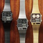 ∣ ∣CITIZEN星辰 ANA-DIGI TEMP 80年代復古手錶 指針/數位/溫度顯示 JG2103-72X, , large