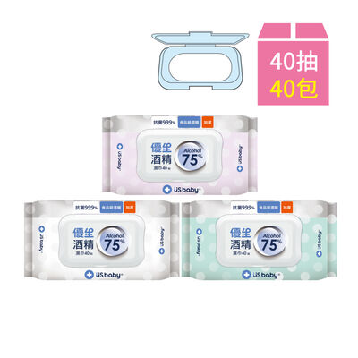 優生酒精濕巾40抽超厚型75-40入