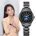CITIZEN 星辰 100週年限量宇宙幻彩 xC 鈦金屬光動能電波女錶 EE1008-56E, , large