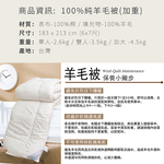 100%純羊毛單人被, , large