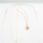 【Angel & Me】幸運 羅盤 指北針 s925 純銀厚鍍18k 玫瑰金 項鍊, , large
