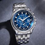 CITIZEN 星辰 亞洲限定款 光動能萬年曆電波手錶 AT9120-89L, , large