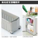 金德恩 GS MALL 台灣製造 四層隙縫滾輪收納架 隙縫收納架 隙縫置物架 四層隙縫架 隙縫架 滾輪架 收納架 層架, , large