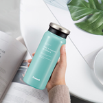 【日本孔雀Peacock】商務休閒不鏽鋼保冷保溫杯600ML(防燙杯口設計)-煙燻藍, 煙燻藍, large