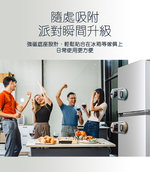 【Glolux】水晶藍芽喇叭 | 奶茶，寶寶藍 TWS串聯藍芽喇叭  炫彩水晶 露營掛燈 冰箱磁吸, , large