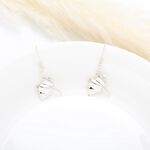 【Angel & Me】Manta Stingray s925 sterling silver earrings (changeable ear clips), , large