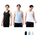 【AREX SPORT】AS-7458 男款加大碼 無袖背心 運動背心 涼感背心 高彈 吸排親膚  機能纖維 L-4L, , large