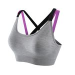 【AREXSPORT】AS-7360 運動內衣 瑜珈內衣 健身內衣 少女內衣 撞色後交叉運動內衣（可抽胸墊）學生內衣, , large