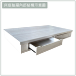 【唯熙傢俱】肯尼斯鋼刷白3.5尺抽屜床底, , large