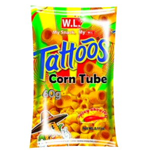 Tattoos Corn Tube Spicy Cheese