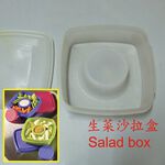 GS MALL 台灣製造 生菜醬料沙拉盒 隨機色 輕食盒 水果盒 鮮蔬盒 保鮮盒 餐盒 沙拉盒 生菜沙拉盒 生菜盒, , large