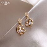 【Gulicc 】古莉可 耳環 月亮上的貓耳環, , large