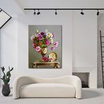 【御畫房】花開吉祥 國家一級畫師手繪油畫60×80cm(VF-155), , large