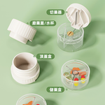 【上手家居】切藥器藥盒 奶油白(磨藥器/隨身藥盒/分藥盒/分裝藥盒/切藥盒/攜帶藥盒/分藥器), , large