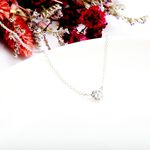 【Angel & Me】5A 單鑽 瑞士鑽石 s925 純銀項鍊 生日禮物, , large